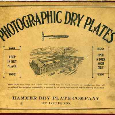 Two glass negative box tops