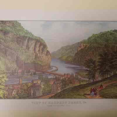 View of Harper's Ferry, VA. (From the Potomac Side)