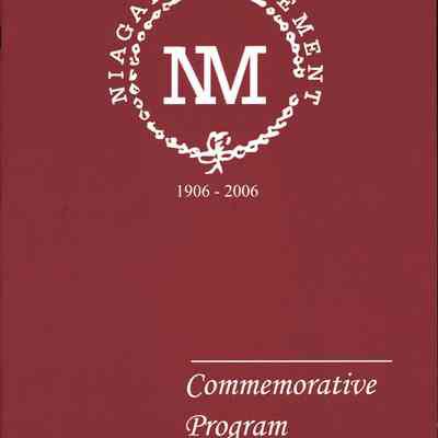Niagara Movement 1906-2006 Commemorative Program