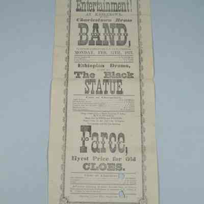1877 poster for event at Kabletown