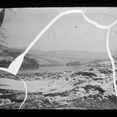 Winter river scene