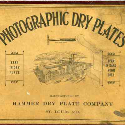 Two glass negative box tops