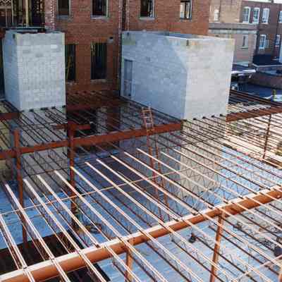 Constructing new St. Margaret's Hall in Charles Town, West Virginia in 1998