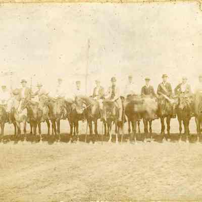 Mounted horsemen