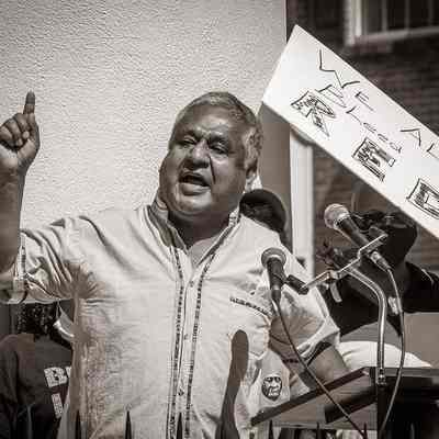 Man speaking during Black Lives Matter rally (IMG3915015)