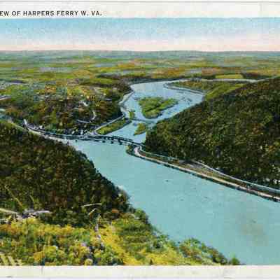 Airplane View of Harpers Ferry W. VA.