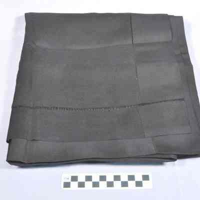 Black silk mourning veil