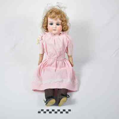 German bisque-head and shoulder-plate doll