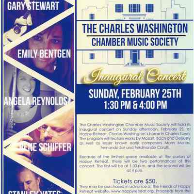 Charles Washington Chamber Music Society Concert documents
