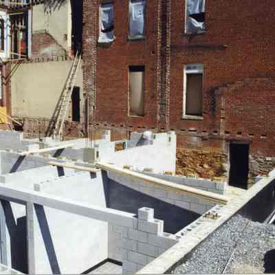 Constructing new St. Margaret's Hall in Charles Town, West Virginia in 1998