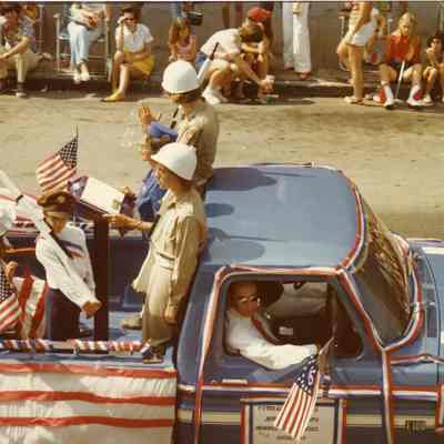 VFW parade float