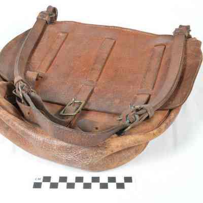 Leather map carrying bag from World War I