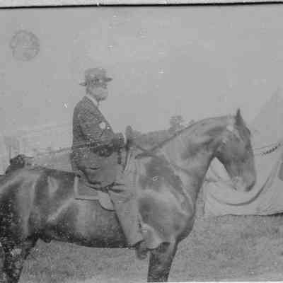 Captain John F. Foley on horse
