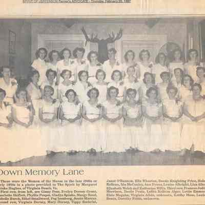 Women of the Moose, late 1940s or early 1950s