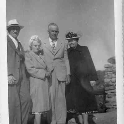 William & Nelly Simmons with James & Carlotta Dice Milton - June