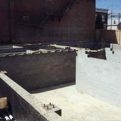 Constructing new St. Margaret's Hall in Charles Town, West Virginia in 1998