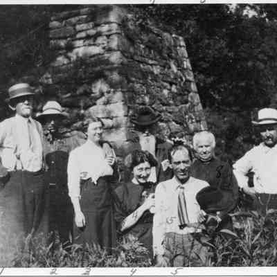 the Hill family at the Shannondale Iron Furnace, 1912