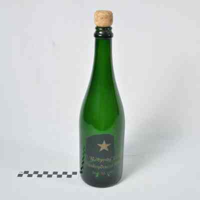 V. W. 'Speedy' Lloyd champagne bottle