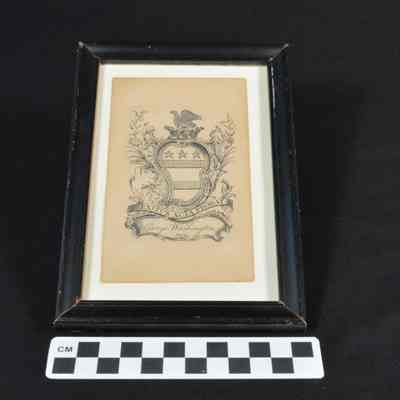 George Washington's bookplate or book label