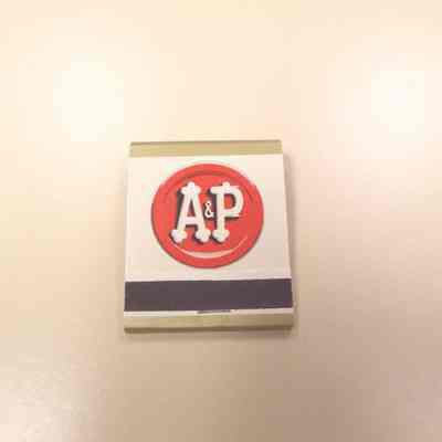 20th century matchbook advertising A&P grocery store