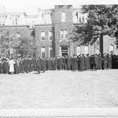 WVU graduation procession - June 5, 1950