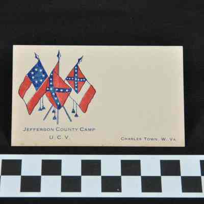 Calling card of the Jefferson County Camp, United Confederate Veterans
