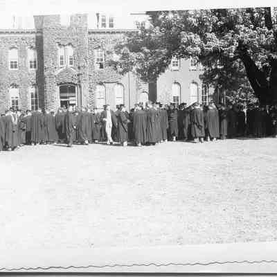 WVU graduation procession - June 5, 1950