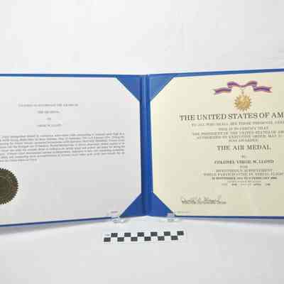 Air Medal certificate
