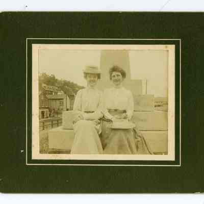 Two women at John Brown's Fort Monument