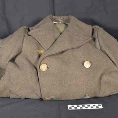 Edward H. Thornton's WWII uniform overcoat