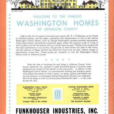 Sesqui-Centennial Booklet Back Cover