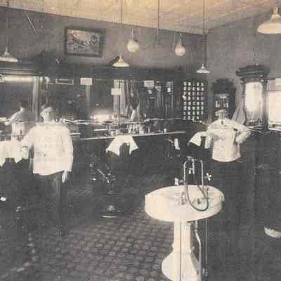 Mr. O.B. Golliday's barber shop