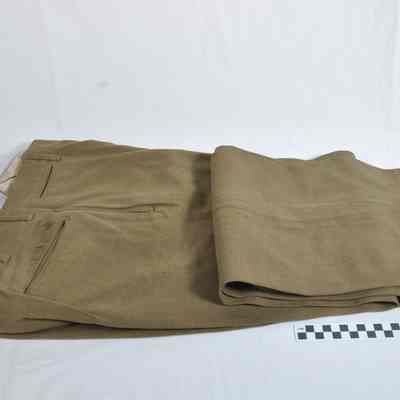 World War II olive drab brown uniform pants