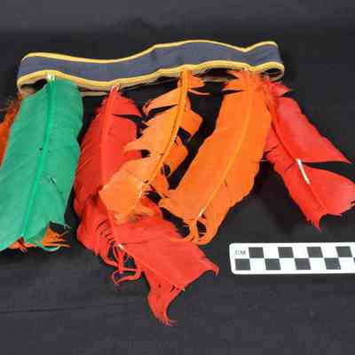 Headdress that was part of a Native American children's costume