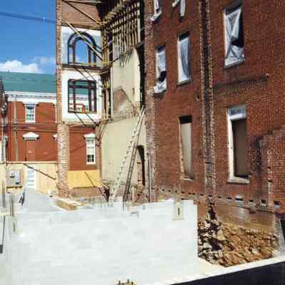 Constructing new St. Margaret's Hall in Charles Town, West Virginia in 1998