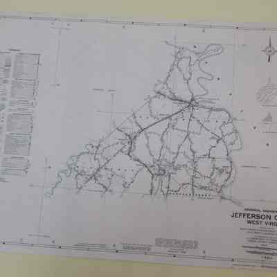Highway Map Jefferson County, West Virginia