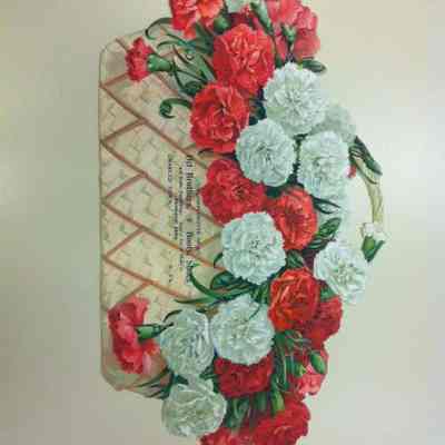 Cardstock backing for a calendar advertising Ott Brothers of Charles Town