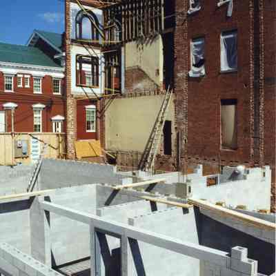 Constructing new St. Margaret's Hall in Charles Town, West Virginia in 1998