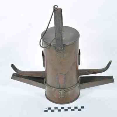 Large double-armed lantern hanging lamp