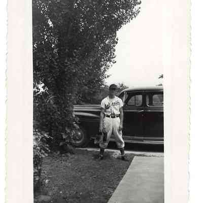 Harold M. Welsh in Bakerton baseball uniform, undated: IMG2025.026.001 (25)