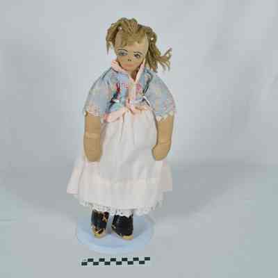 Hand-made fabric doll