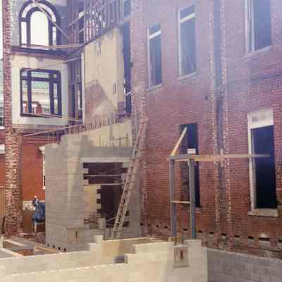 Constructing new St. Margaret's Hall in Charles Town, West Virginia in 1998