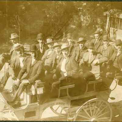 Group of men going to National Democratic Convention