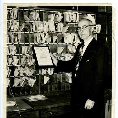 Howard Sechrist at the Charles Town Post Office