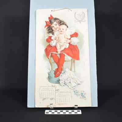 Resinol Art Calendar and Baby's Record