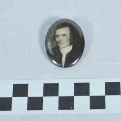 Charles Washington souvenir brooch