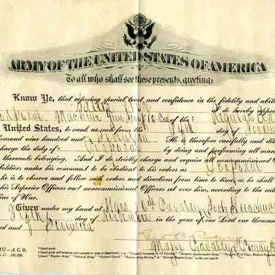 ARC687-9 Walter Fox, app't Corporal Machine Troop, 10th Cavalry