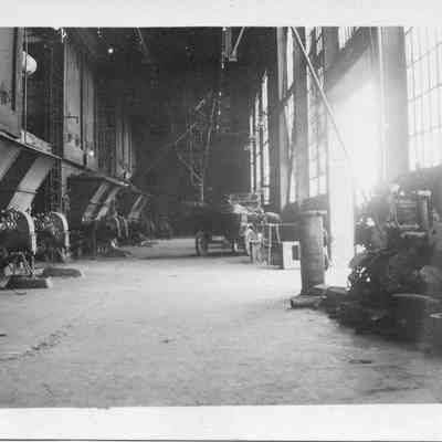 Boiler room of Millville power plant - 1920 or 1921