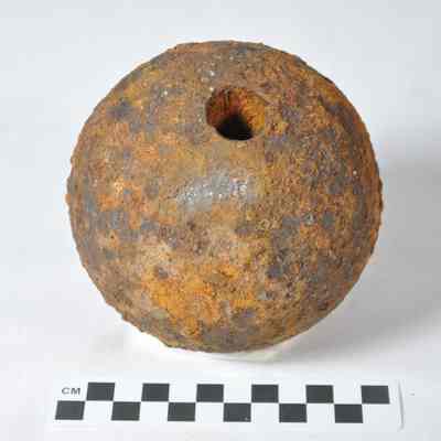 12-pound Confederate spherical case shot