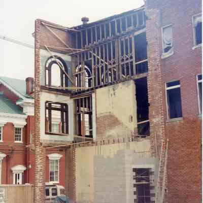 Constructing new St. Margaret's Hall in Charles Town, West Virginia in 1998